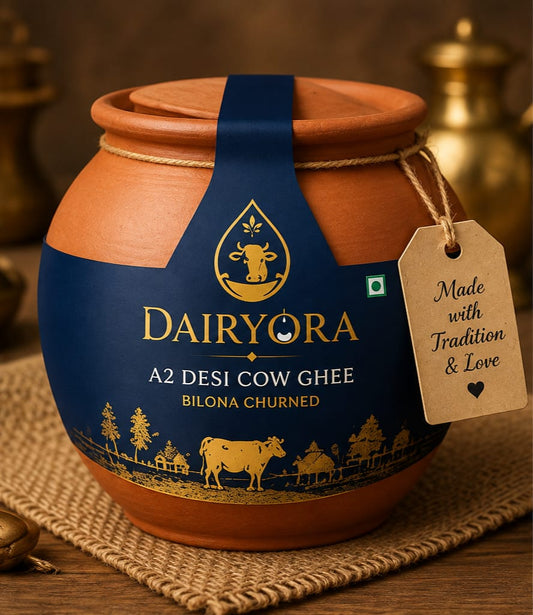 Dairyora A2 Desi Cow Ghee – Bilona Churned | 500 ml
